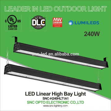 Fabrik direkt Preis, IP66 führte lineare hohe Bucht Licht 240W mit UL / DLC aufgeführt
